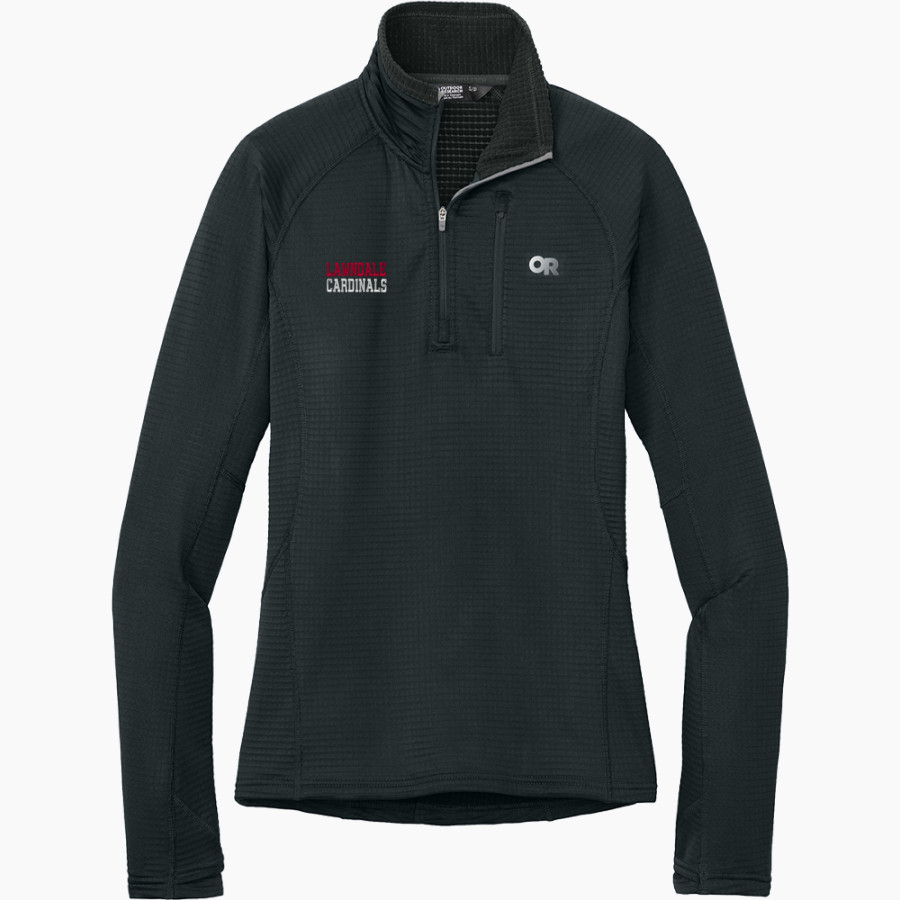 LAWNDALE HIGH SCHOOL CARDINALS <span class="pdp-name-mascot">LAWNDALE CARDINALS</span> Outdoor Research Women's Tech Grid 1/4-Zip Fleece