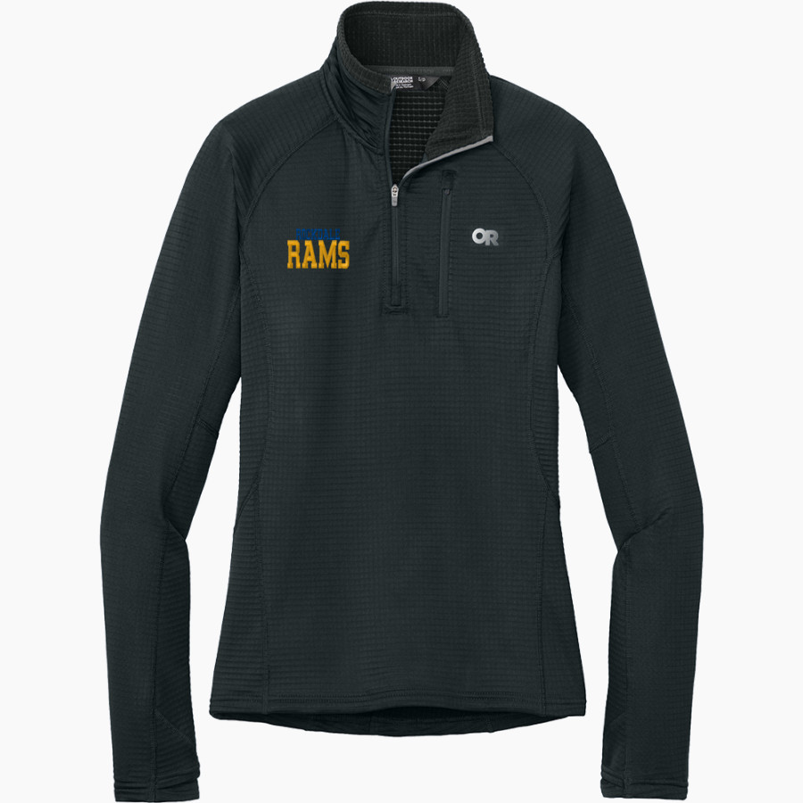 Rockdale Rams <span class="pdp-name-mascot">Rockdale School District 84 Rams</span> Outdoor Research Women's Tech Grid 1/4-Zip Fleece