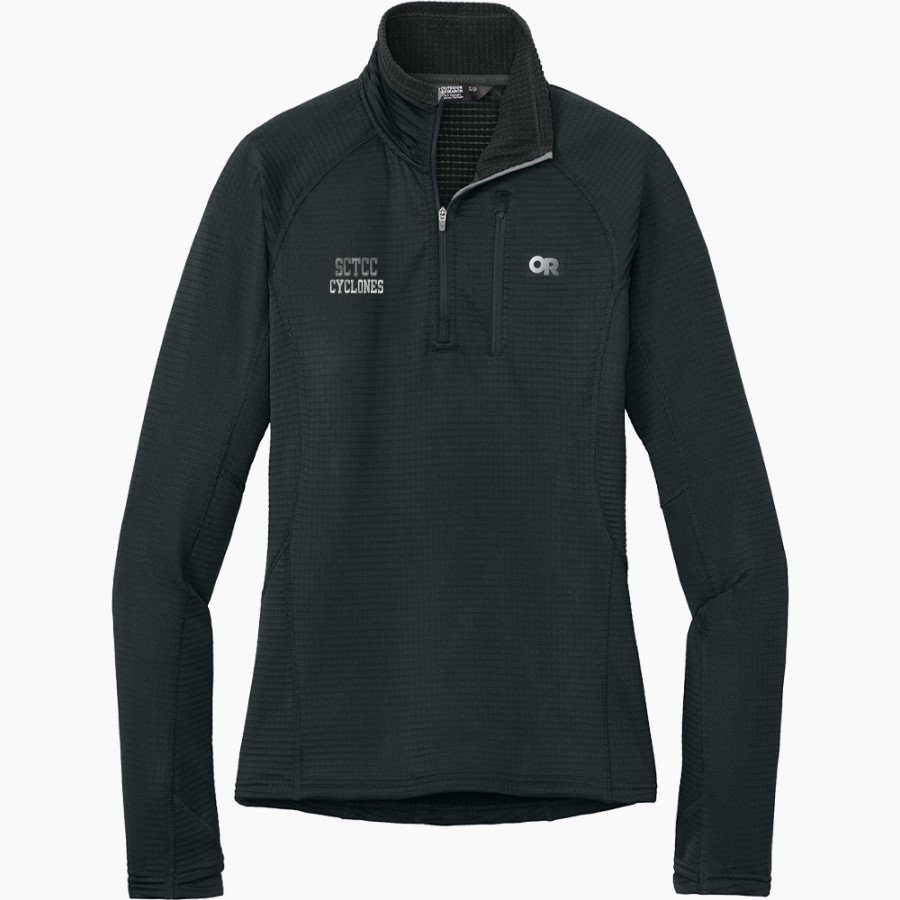 SCTCC Cyclones Online Apparel Store <span class="pdp-name-mascot">St Cloud Cyclones</span> Outdoor Research Women's Tech Grid 1/4-Zip Fleece