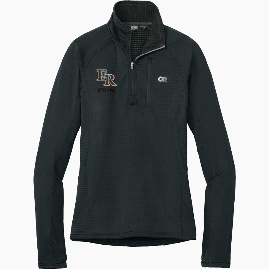 East Rochester Bombers Outdoor Research Women's Tech Grid 1/4-Zip Fleece