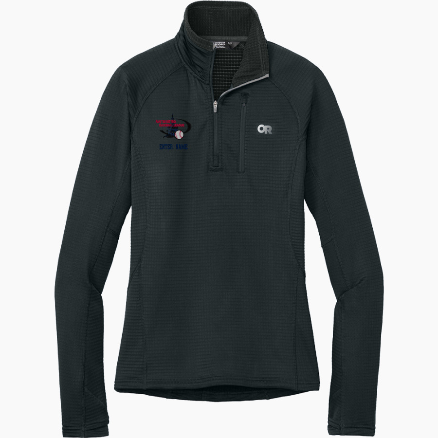 AUSTIN METRO BASEBALL LEAGUE <span class="pdp-name-mascot">AUSTIN METRO BASEBALL LEAGUE</span> Outdoor Research Women's Tech Grid 1/4-Zip Fleece