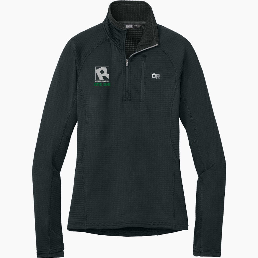 Risen Church <span class="pdp-name-mascot">Risen Church</span> Outdoor Research Women's Tech Grid 1/4-Zip Fleece