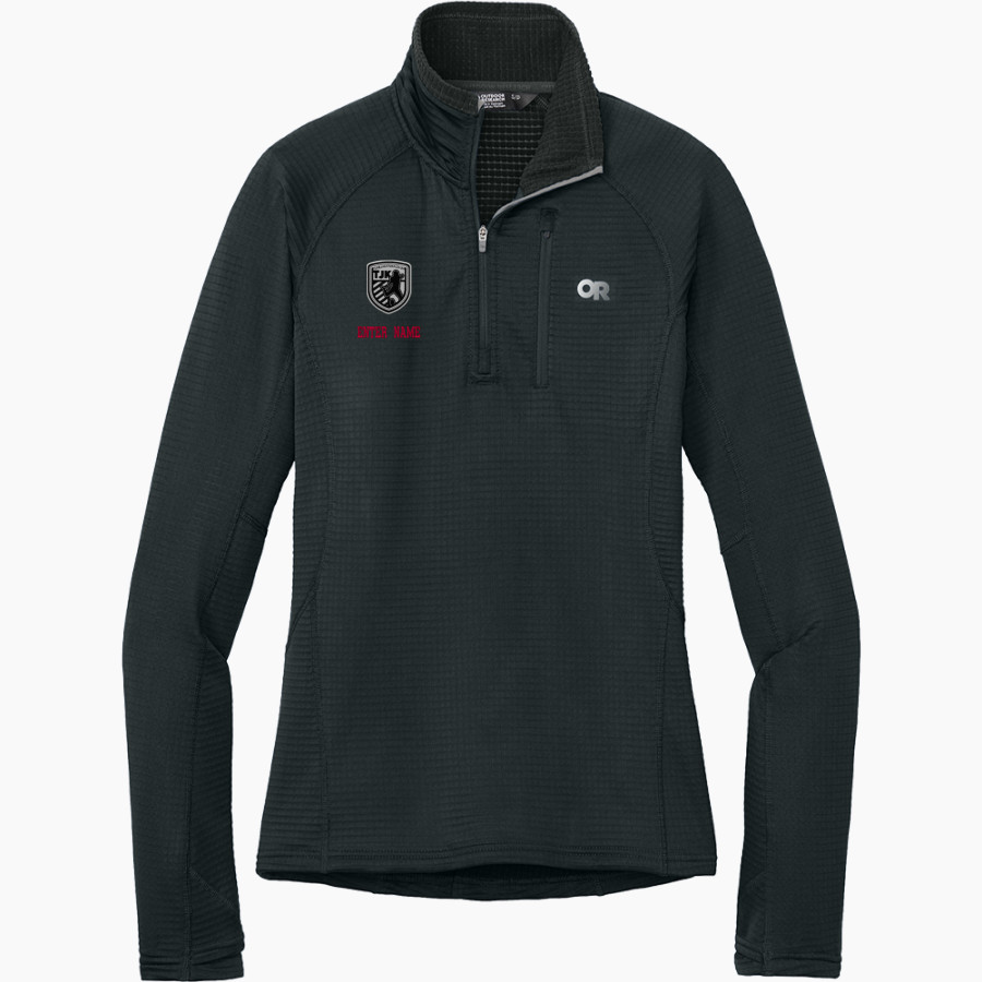 Team Jackson Kicking Online Store <span class="pdp-name-mascot">Team Jackson Kicking</span> Outdoor Research Women's Tech Grid 1/4-Zip Fleece