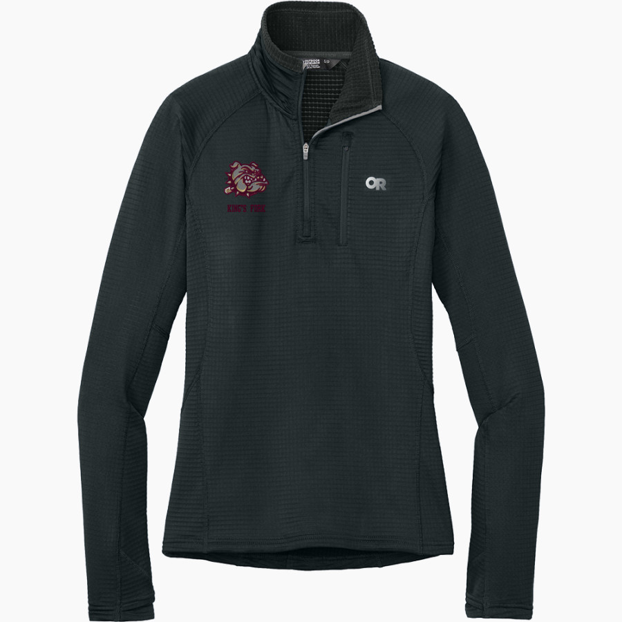 KING'S FORK HIGH SCHOOL BULLDOGS <span class="pdp-name-mascot">KINGS FORK BULLDOGS</span> Outdoor Research Women's Tech Grid 1/4-Zip Fleece