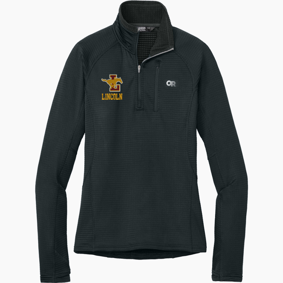 Lincoln Mustangs <span class="pdp-name-mascot">Lincoln Mustangs</span> Outdoor Research Women's Tech Grid 1/4-Zip Fleece