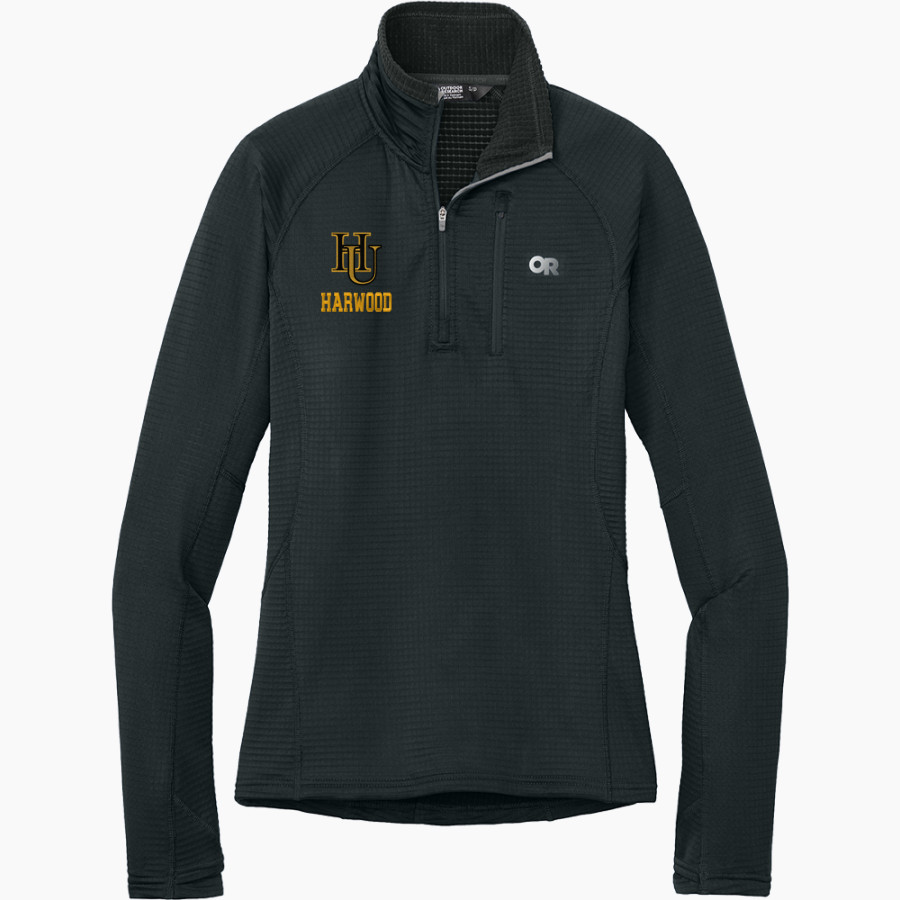 HARWOOD UNION HIGH SCHOOL HIGHLANDERS Outdoor Research Women's Tech Grid 1/4-Zip Fleece