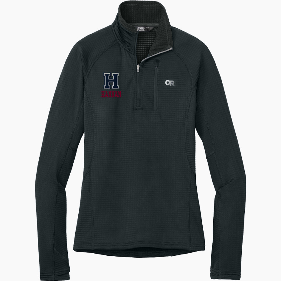 Hannan Hawks <span class="pdp-name-mascot">Archbishop Hawks</span> Outdoor Research Women's Tech Grid 1/4-Zip Fleece
