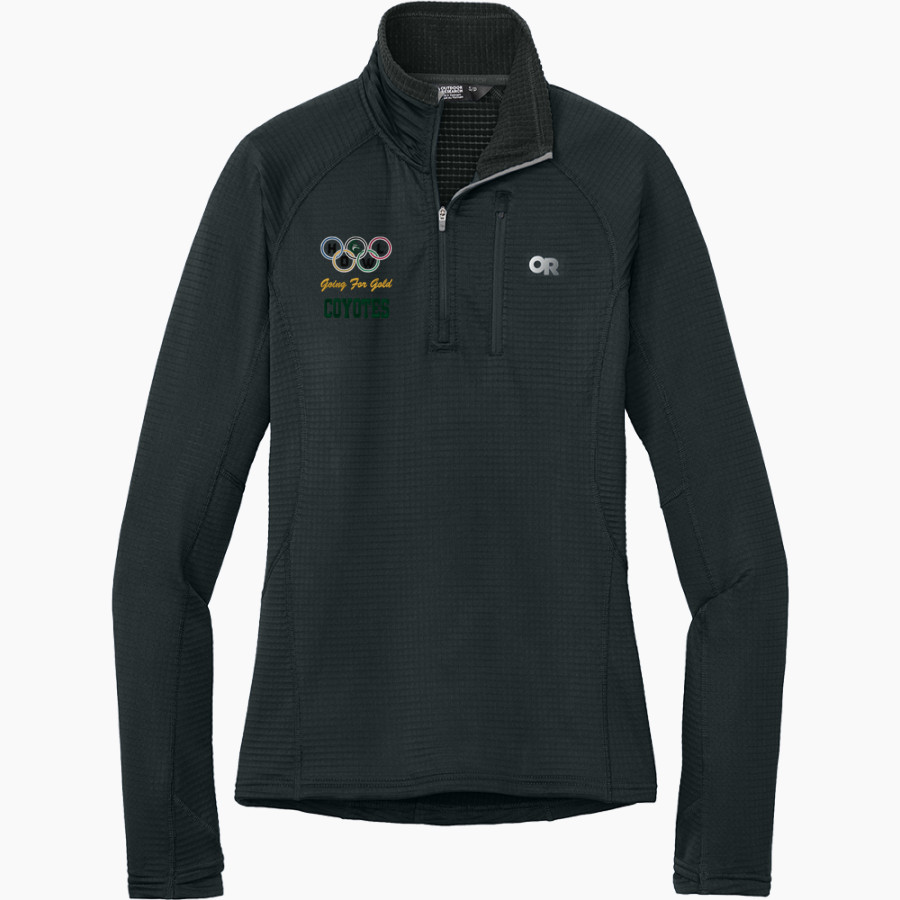Cypress Creek Coyotes Outdoor Research Women's Tech Grid 1/4-Zip Fleece