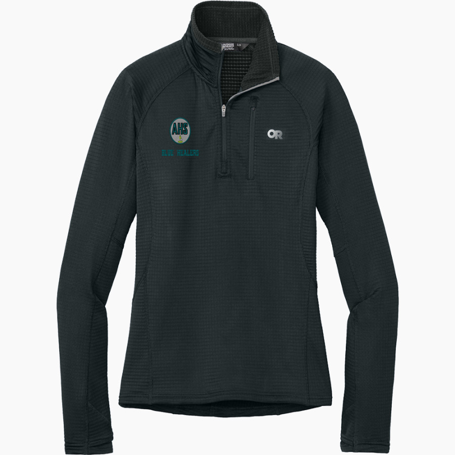 Academy of Health Sciences Charter School <span class="pdp-name-mascot">AHS Blue Healers</span> Outdoor Research Women's Tech Grid 1/4-Zip Fleece