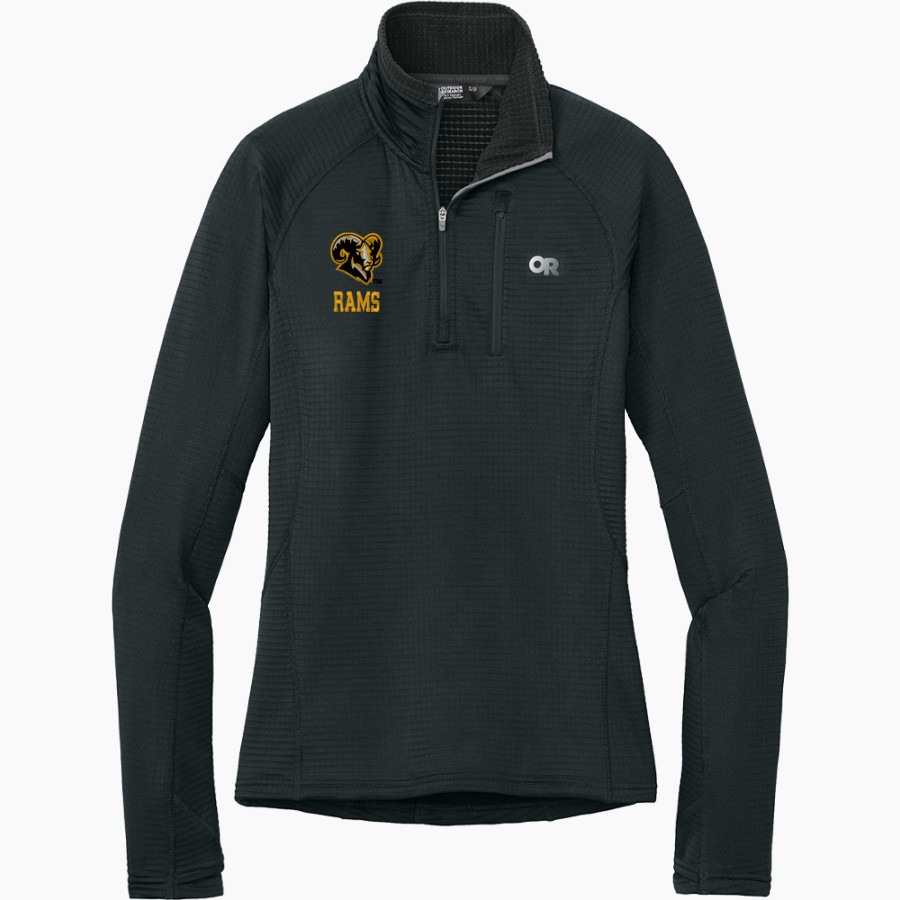 Worth Rams Outdoor Research Women's Tech Grid 1/4-Zip Fleece