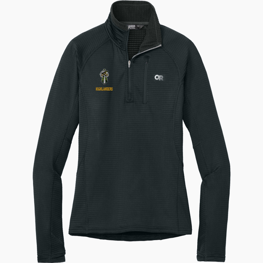 Floyd Central Highlanders <span class="pdp-name-mascot">Floyd Central Highlanders</span> Outdoor Research Women's Tech Grid 1/4-Zip Fleece