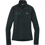 Folsom Lake Falcons <span class="pdp-name-mascot">Folsom Lake College Falcons</span> Outdoor Research Women's Tech Grid 1/4-Zip Fleece Front Thumbnail