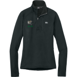 The GreenMount School Wise Owls <span class="pdp-name-mascot">GreenMount School Owls</span> Outdoor Research Women's Tech Grid 1/4-Zip Fleece Front Thumbnail