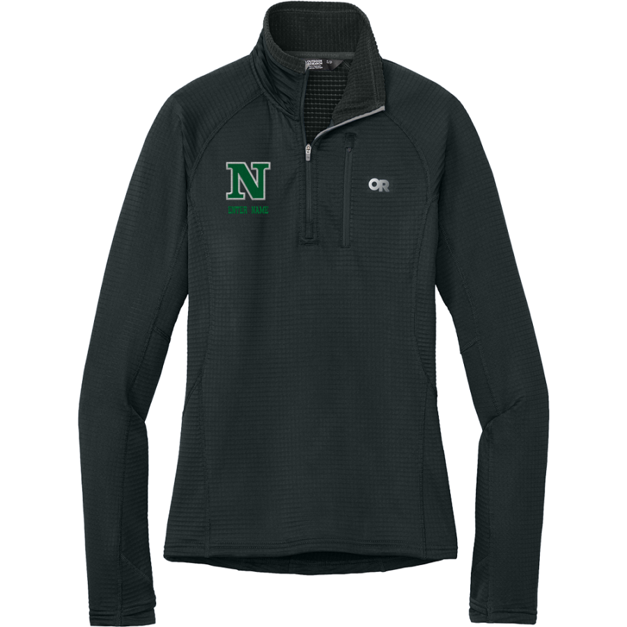 Naples Big Green <span class="pdp-name-mascot">Naples Big Green</span> Outdoor Research Women's Tech Grid 1/4-Zip Fleece