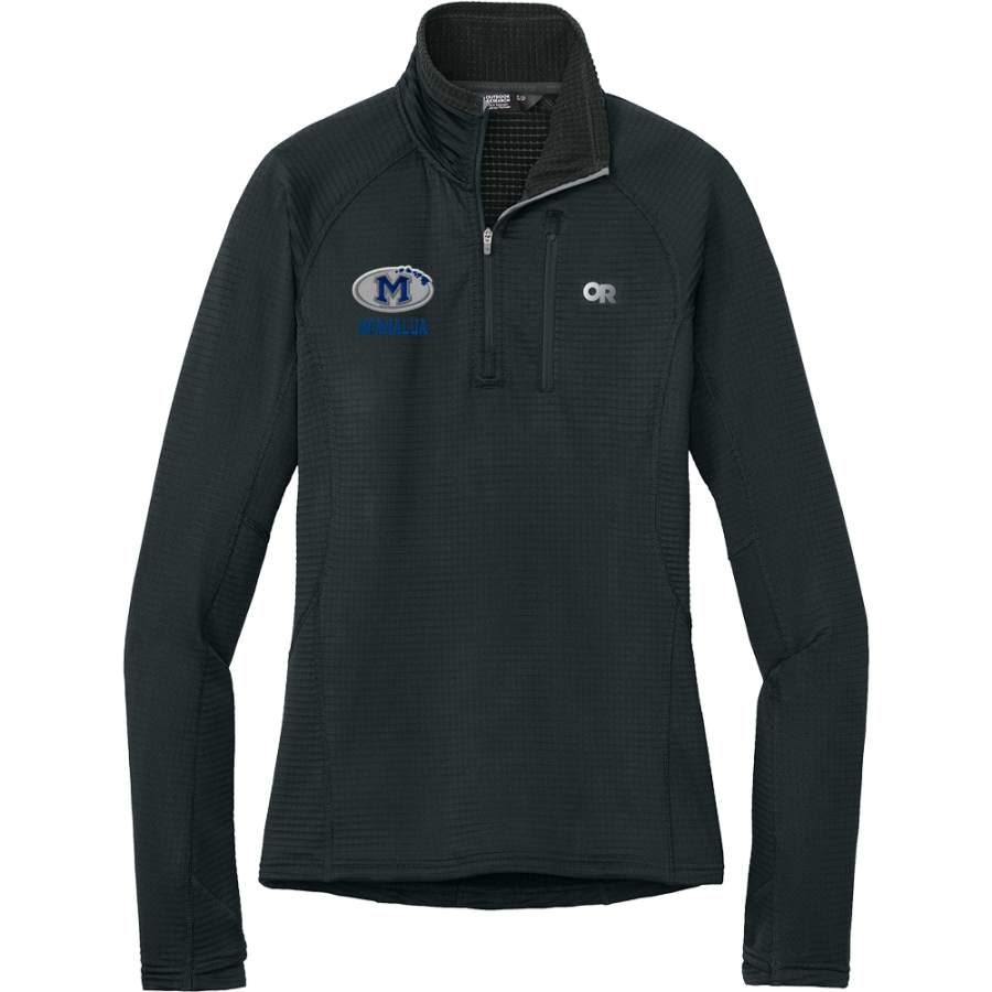 Moanalua Na Menehune <span class="pdp-name-mascot">Moanalua Menehunes</span> Outdoor Research Women's Tech Grid 1/4-Zip Fleece