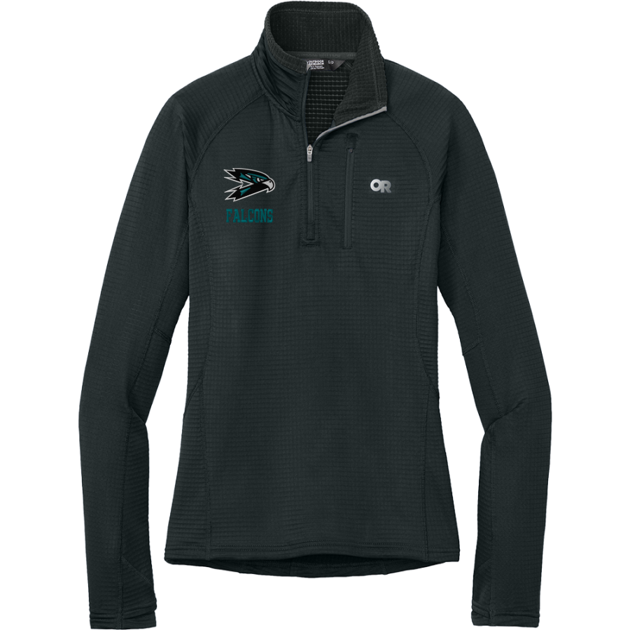 Folsom Lake Falcons <span class="pdp-name-mascot">Folsom Lake College Falcons</span> Outdoor Research Women's Tech Grid 1/4-Zip Fleece