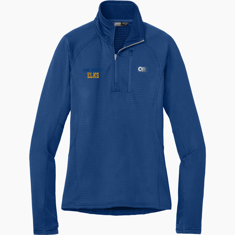 LAKE QUINAULT HIGH SCHOOL ELKS <span class="pdp-name-mascot">LAKE QUINAULT ELKS</span> Outdoor Research Women's Tech Grid 1/4-Zip Fleece