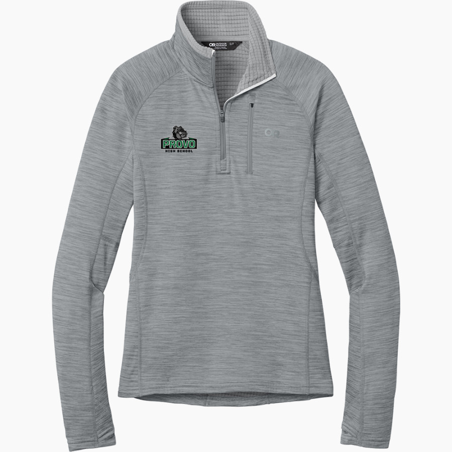 PROVO HIGH SCHOOL BULLDOGS <span class="pdp-name-mascot">PROVO BULLDOGS</span> Outdoor Research Women's Tech Grid 1/4-Zip Fleece