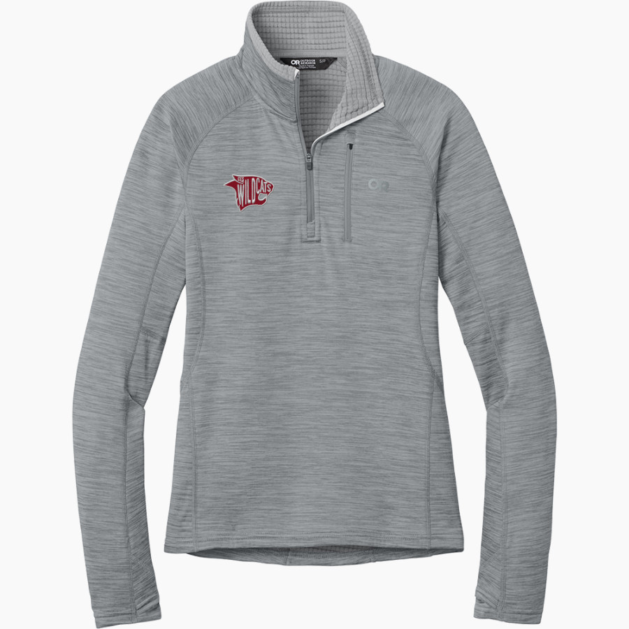 Christ Episcopal Wildcats Outdoor Research Women's Tech Grid 1/4-Zip Fleece