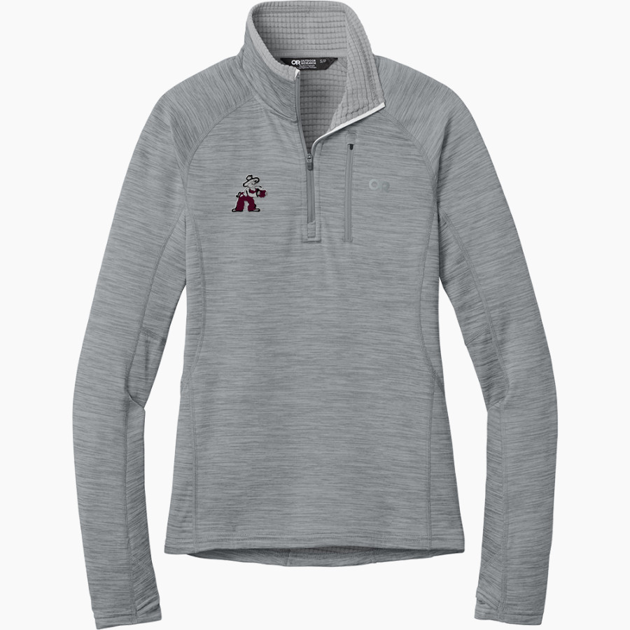 COBDEN HIGH SCHOOL APPLEKNOCKERS <span class="pdp-name-mascot">COBDEN APPLEKNOCKERS</span> Outdoor Research Women's Tech Grid 1/4-Zip Fleece