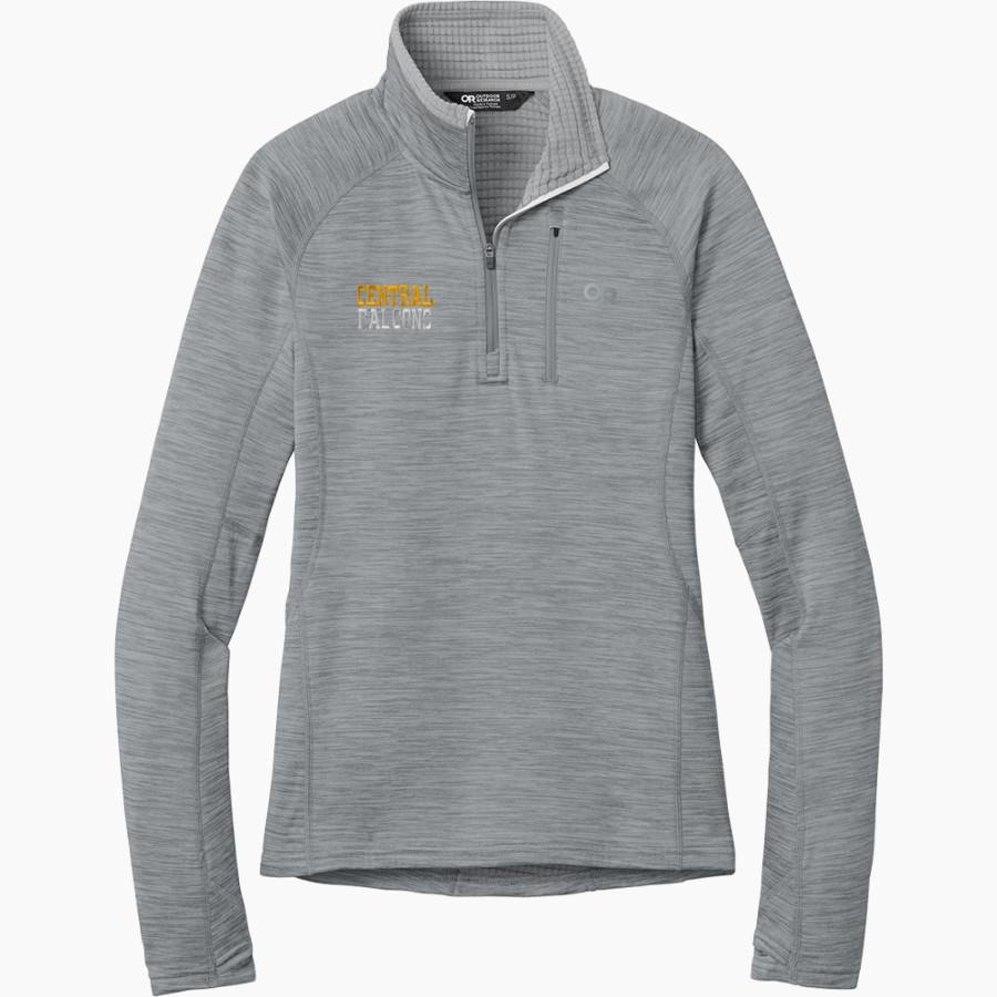 CENTRAL TECH SCHOOL FALCONS <span class="pdp-name-mascot">CENTRAL FALCONS</span> Outdoor Research Women's Tech Grid 1/4-Zip Fleece