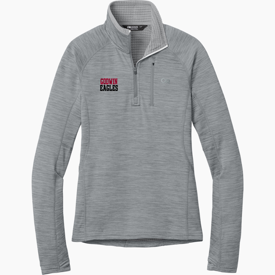 Godwin Eagles <span class="pdp-name-mascot">Godwin Eagles</span> Outdoor Research Women's Tech Grid 1/4-Zip Fleece