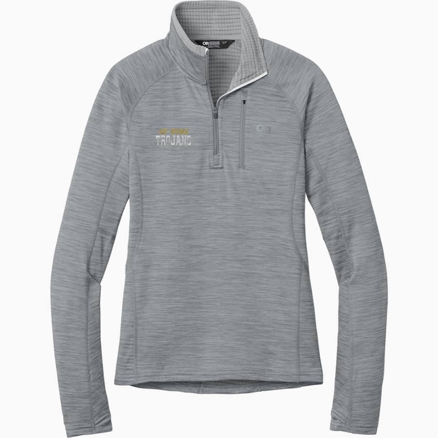 HOT SPRINGS HIGH SCHOOL TROJANS <span class="pdp-name-mascot">HOT SPRINGS TROJANS</span> Outdoor Research Women's Tech Grid 1/4-Zip Fleece
