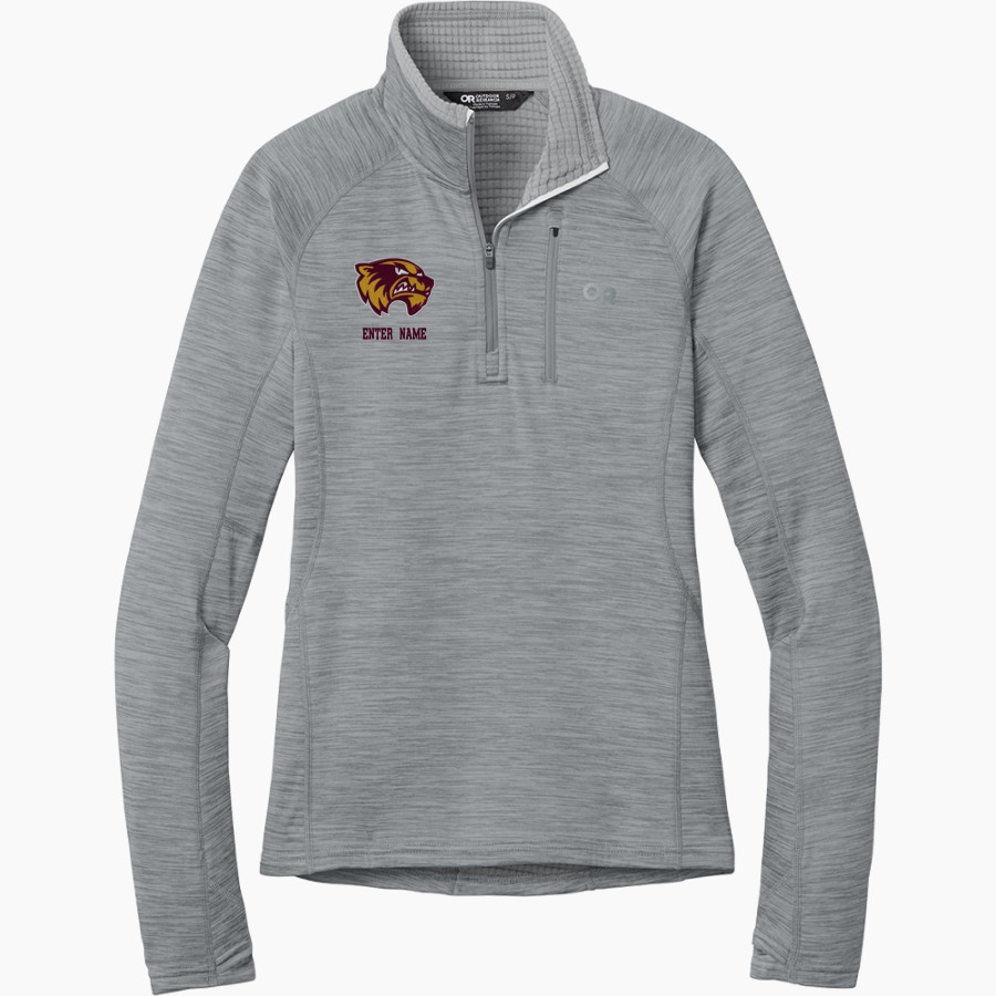 Au Gres-Sims HIGH SCHOOL WOLVERINES <span class="pdp-name-mascot">AU GRES - SIMS WOLVERINES</span> Outdoor Research Women's Tech Grid 1/4-Zip Fleece