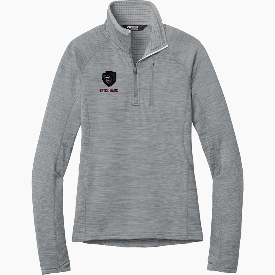 Lansingburgh Knights The Official Online Store <span class="pdp-name-mascot">Lansingburgh Knights</span> Outdoor Research Women's Tech Grid 1/4-Zip Fleece