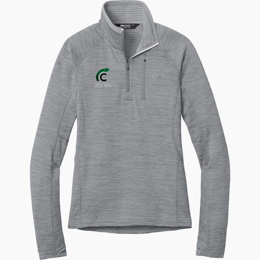 Calvary Christian Spartans <span class="pdp-name-mascot">Calvary Christian Spartans</span> Outdoor Research Women's Tech Grid 1/4-Zip Fleece