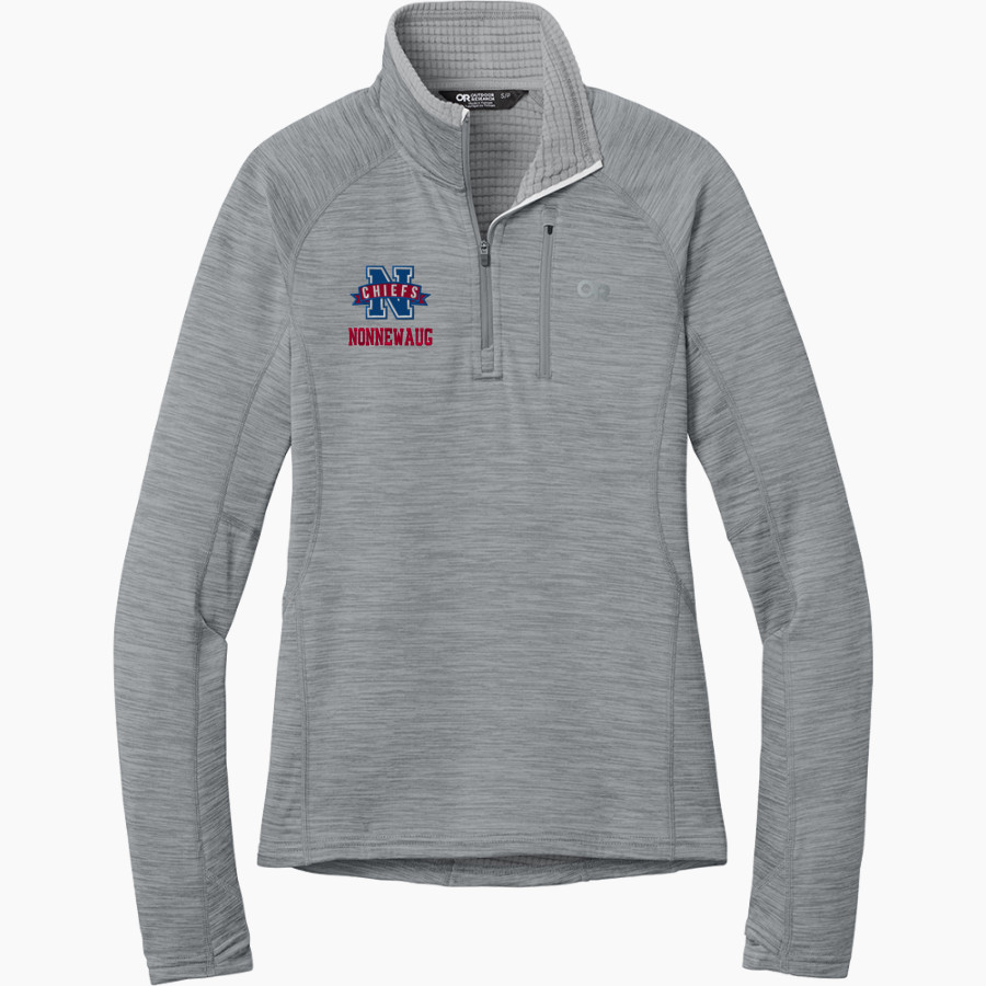 Nonnewaug Chiefs <span class="pdp-name-mascot">Nonnewaug Chiefs</span> Outdoor Research Women's Tech Grid 1/4-Zip Fleece