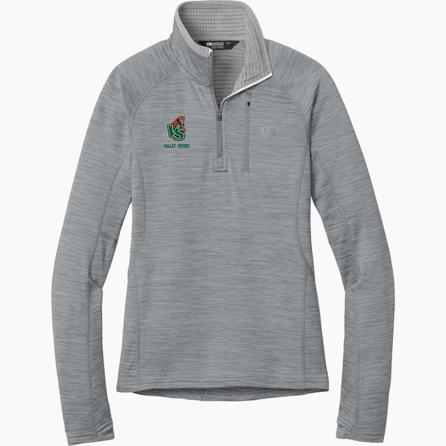 VALLEY SPRINGS HIGH SCHOOL TIGERS <span class="pdp-name-mascot">VALLEY SPRINGS TIGERS</span> Outdoor Research Women's Tech Grid 1/4-Zip Fleece