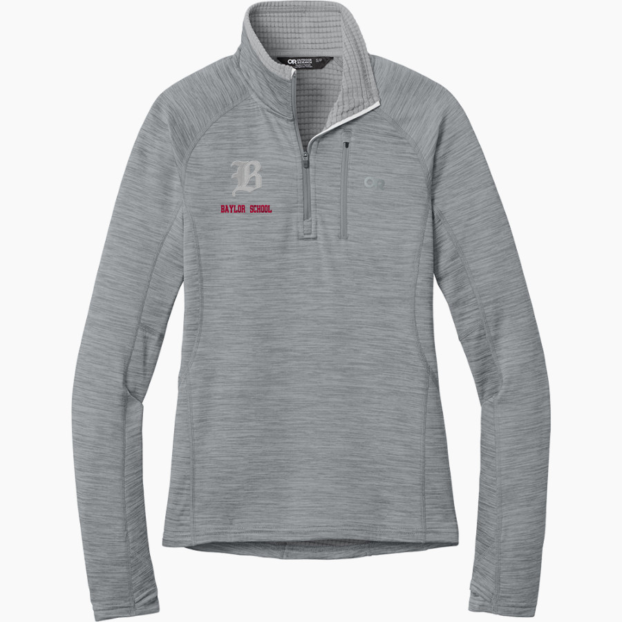 Baylor School Red Raiders Outdoor Research Women's Tech Grid 1/4-Zip Fleece
