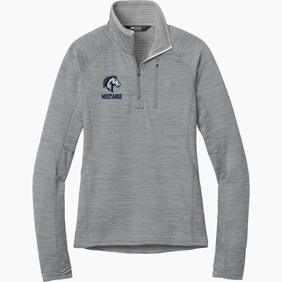 Grand Traverse Academy Mustangs <span class="pdp-name-mascot">Grand Traverse Academy Mustangs</span> Outdoor Research Women's Tech Grid 1/4-Zip Fleece