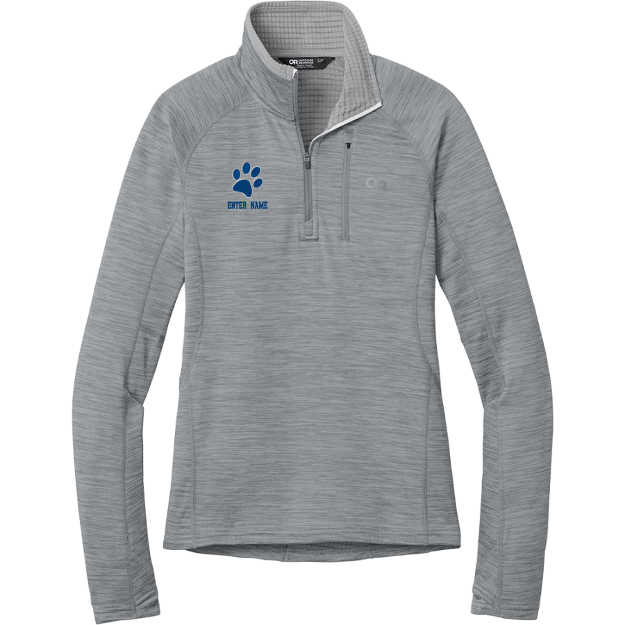 Crow Tigers <span class="pdp-name-mascot">Crow Middle School Tigers</span> Outdoor Research Women's Tech Grid 1/4-Zip Fleece