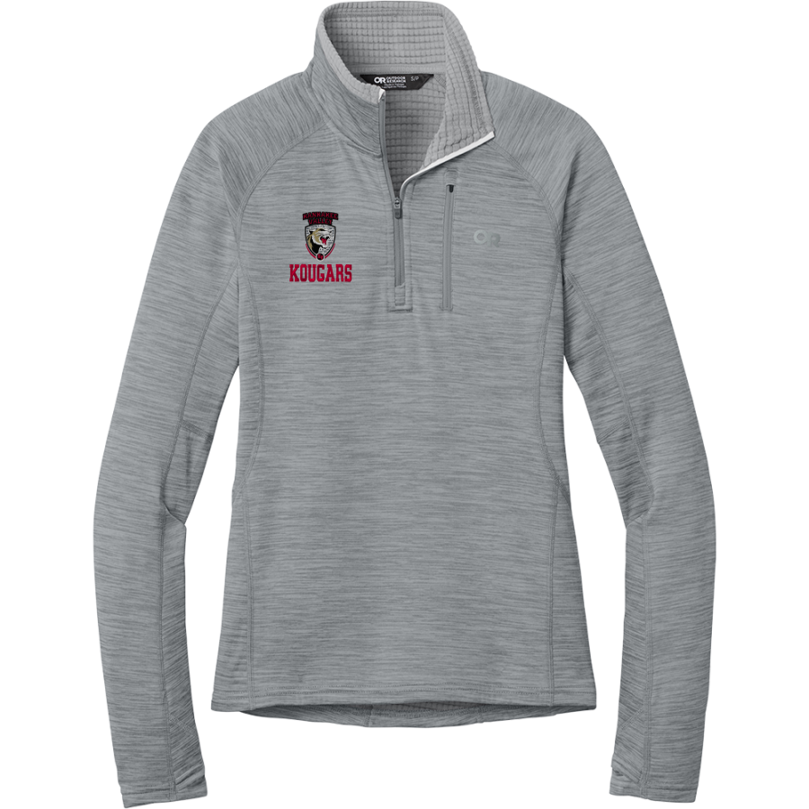 KANKAKEE VALLEY HIGH SCHOOL KOUGARS <span class="pdp-name-mascot">KANKAKEE VALLEY KOUGARS</span> Outdoor Research Women's Tech Grid 1/4-Zip Fleece