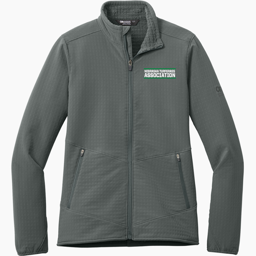 Nebraska Turfgrass Association Association <span class="pdp-name-mascot">Nebraska Turfgrass</span> Outdoor Research Women's Grid Soft Shell Jacket
