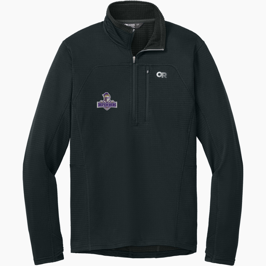 Westminster Defenders <span class="pdp-name-mascot">Westminster Defenders</span> Outdoor Research Men's Tech Grid 1/4-Zip Fleece