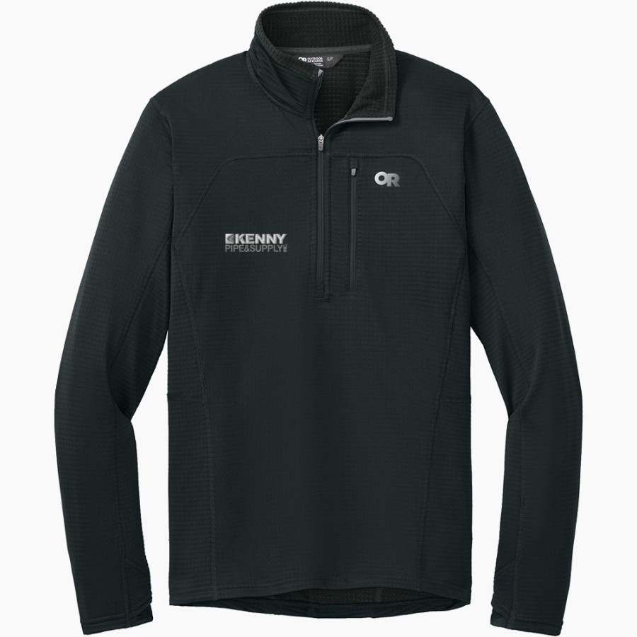 KENNY PIPE & SUPPLY Outdoor Research Men's Tech Grid 1/4-Zip Fleece