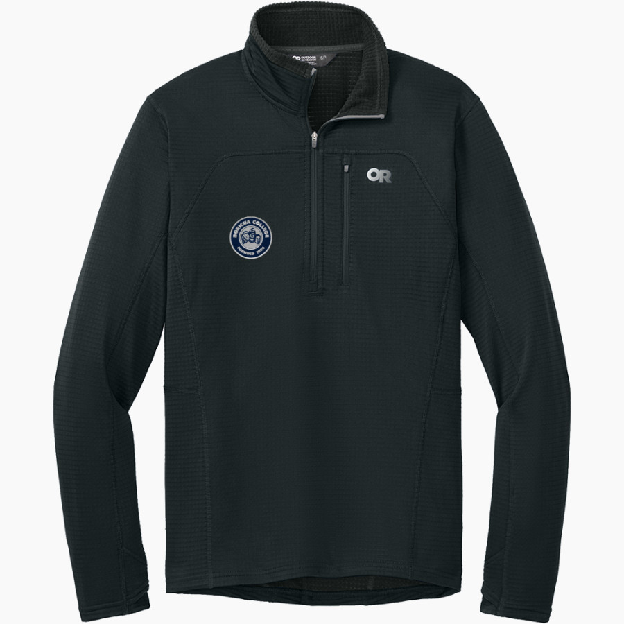 Boricua College Outdoor Research Men's Tech Grid 1/4-Zip Fleece
