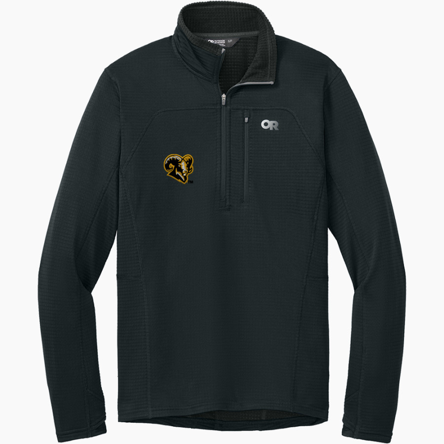 Worth Rams Outdoor Research Men's Tech Grid 1/4-Zip Fleece