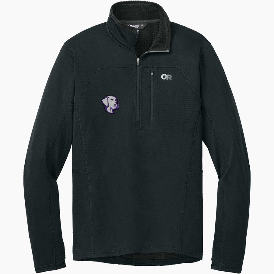 Shell Bank Brigade <span class="pdp-name-mascot">Shell Bank P771K@014 Labradors</span> Outdoor Research Men's Tech Grid 1/4-Zip Fleece