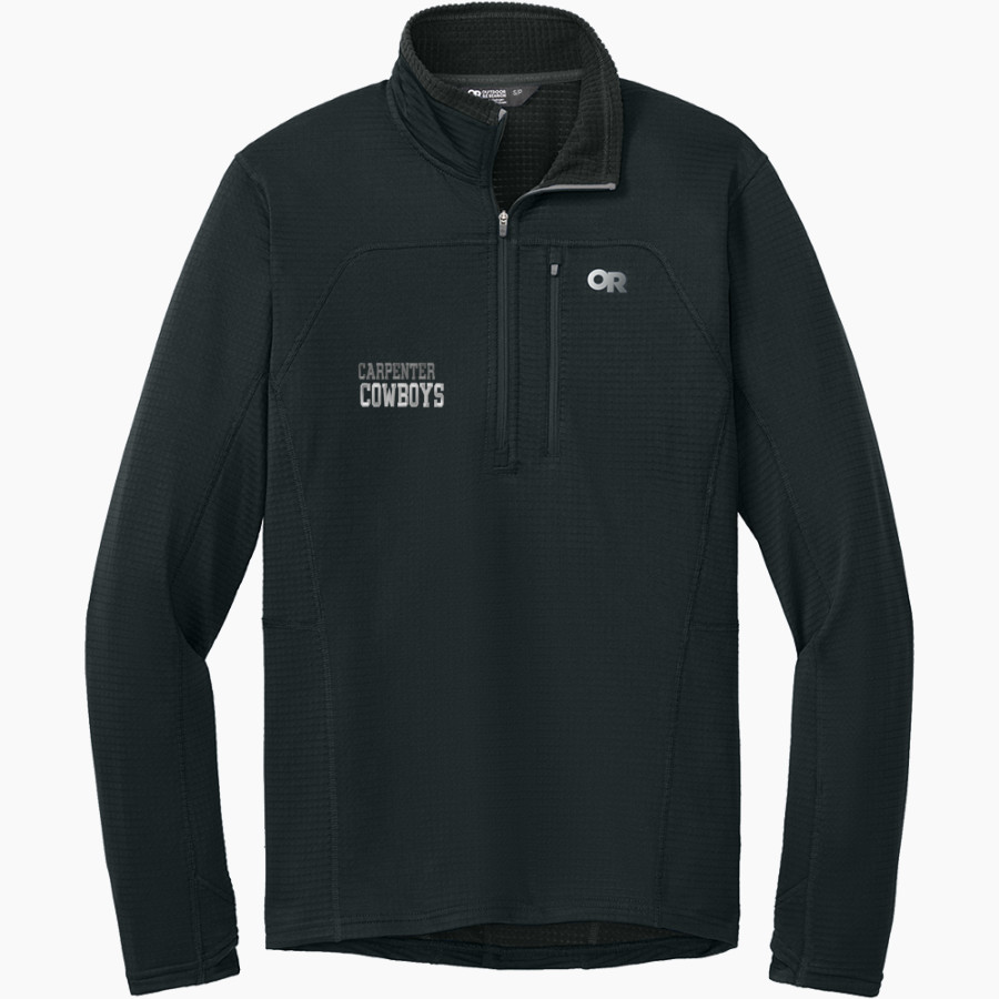 Carpenter Cowboys <span class="pdp-name-mascot">Carpenter Cowboys</span> Outdoor Research Men's Tech Grid 1/4-Zip Fleece