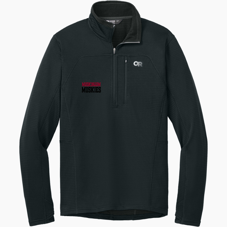 Muskingum Muskies <span class="pdp-name-mascot">Muskingum Muskies</span> Outdoor Research Men's Tech Grid 1/4-Zip Fleece
