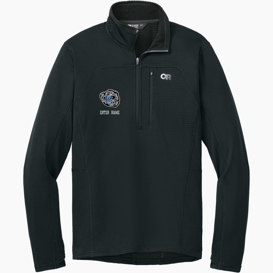 LAKE ZURICH HIGH SCHOOL BEARS <span class="pdp-name-mascot">LAKE ZURICH BEARS</span> Outdoor Research Men's Tech Grid 1/4-Zip Fleece