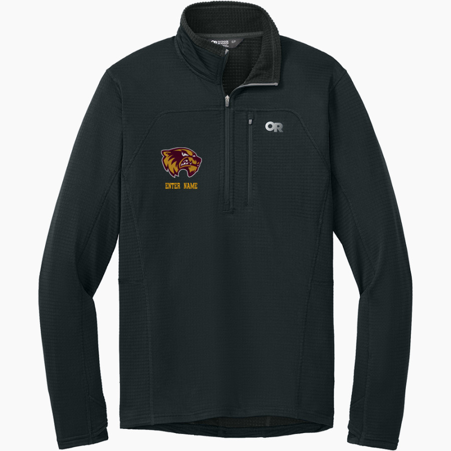 Au Gres-Sims HIGH SCHOOL WOLVERINES <span class="pdp-name-mascot">AU GRES - SIMS WOLVERINES</span> Outdoor Research Men's Tech Grid 1/4-Zip Fleece