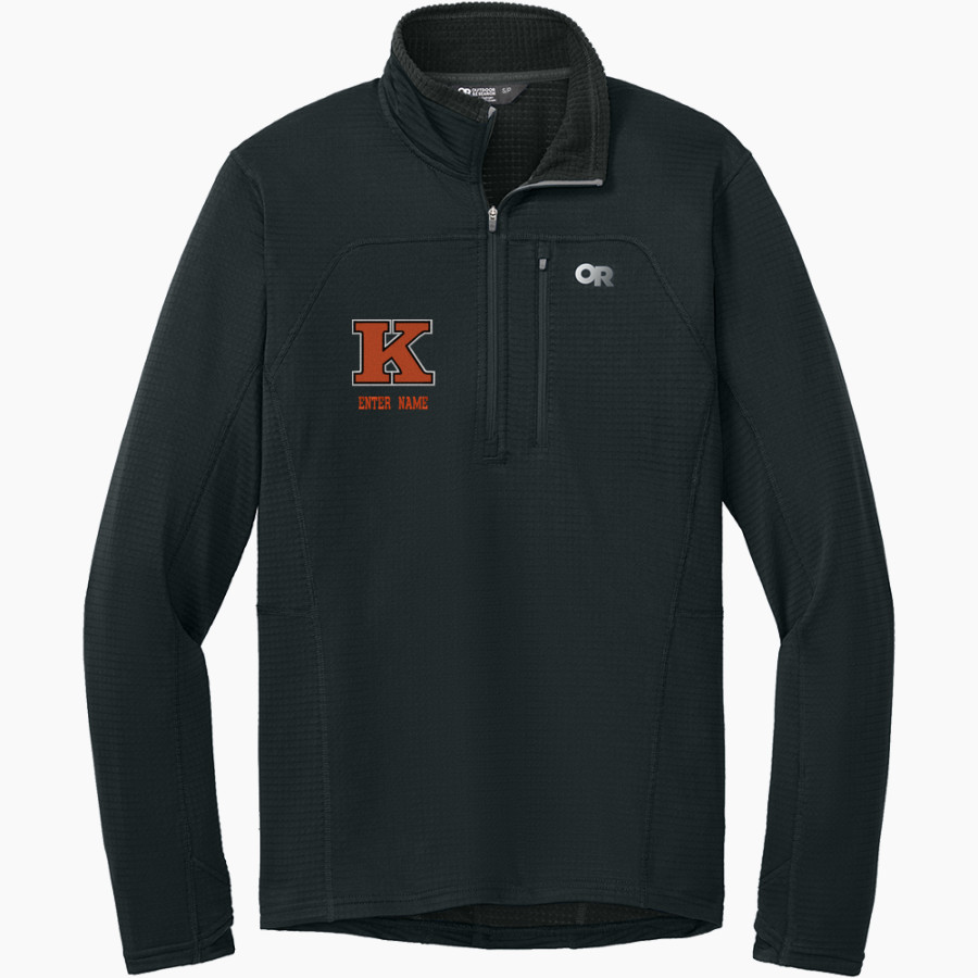KINGSLEY HIGH SCHOOL STAGS <span class="pdp-name-mascot">KINGSLEY AREA STAGS</span> Outdoor Research Men's Tech Grid 1/4-Zip Fleece