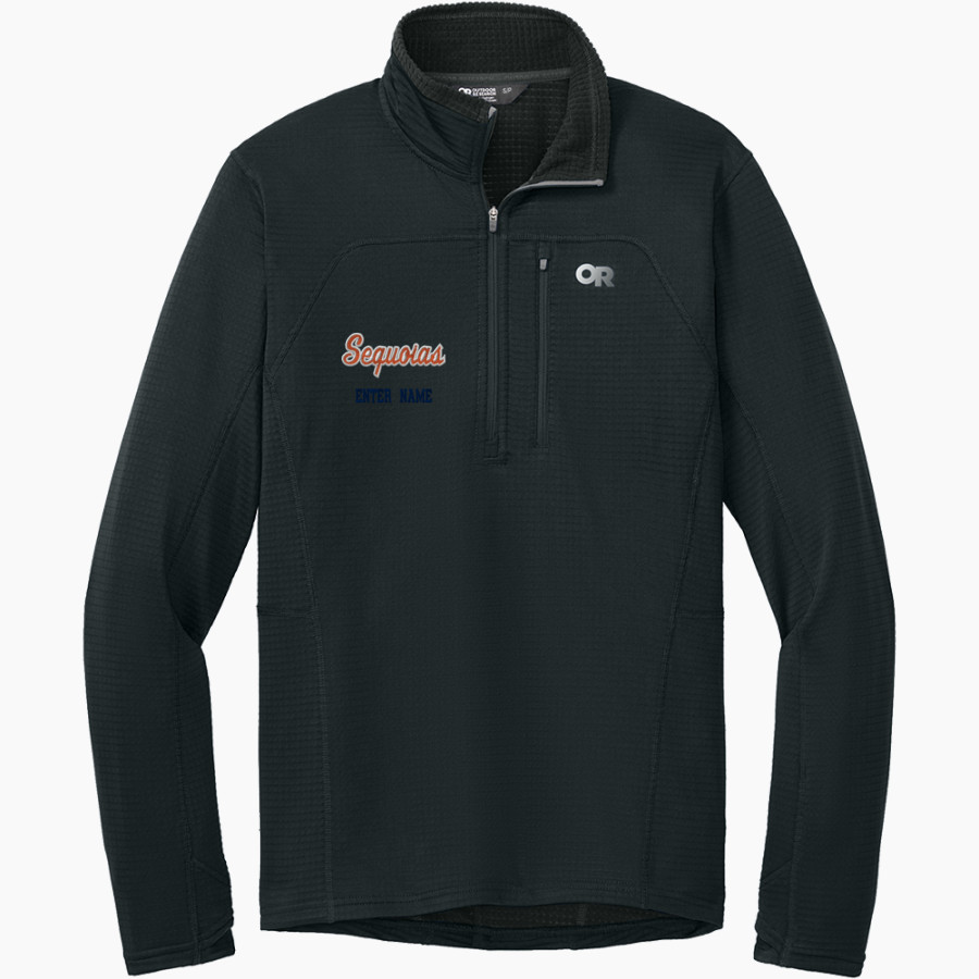 Sequoias Giants <span class="pdp-name-mascot">College of the Sequoias</span> Outdoor Research Men's Tech Grid 1/4-Zip Fleece