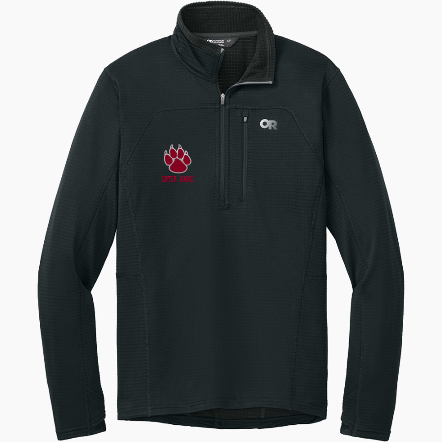 TWIN VALLEY WILDCATS Outdoor Research Men's Tech Grid 1/4-Zip Fleece