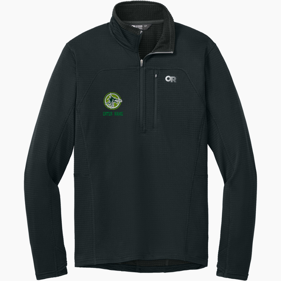 AZ Compass DRAGONS <span class="pdp-name-mascot">Compass Prep DRAGONS</span> Outdoor Research Men's Tech Grid 1/4-Zip Fleece